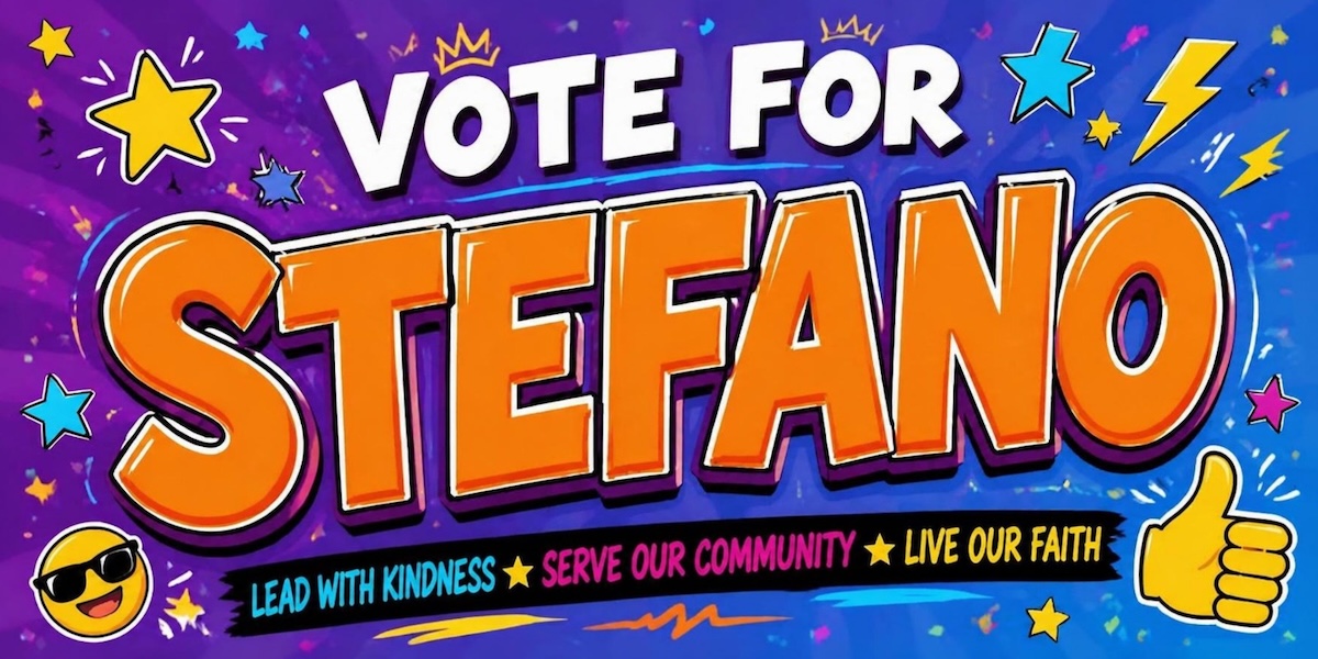 Vote for Stefano — banner